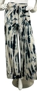 COPY - Young Fabulous & Broke fauna tie dye wide split leg wrap pants  blue cre…